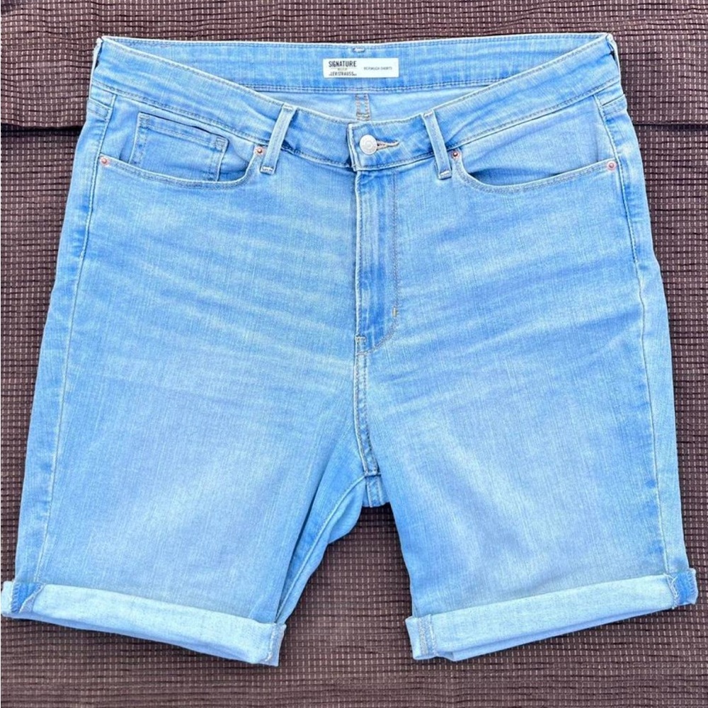 Signature by Levi Strauss Light Blue Bermuda Shorts